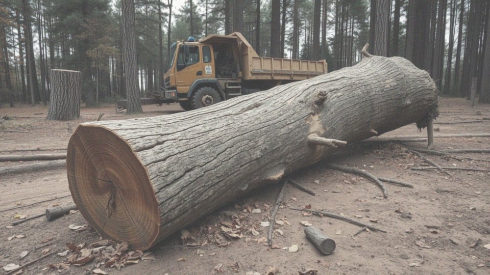 Jak wygląda proces pozyskania i transportu dębu w klocu?